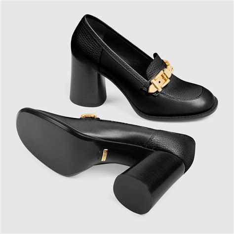 mocassini tacco alto gucci|Mocassini Gucci da donna .